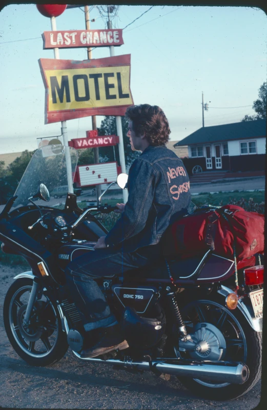 David on a motorbike